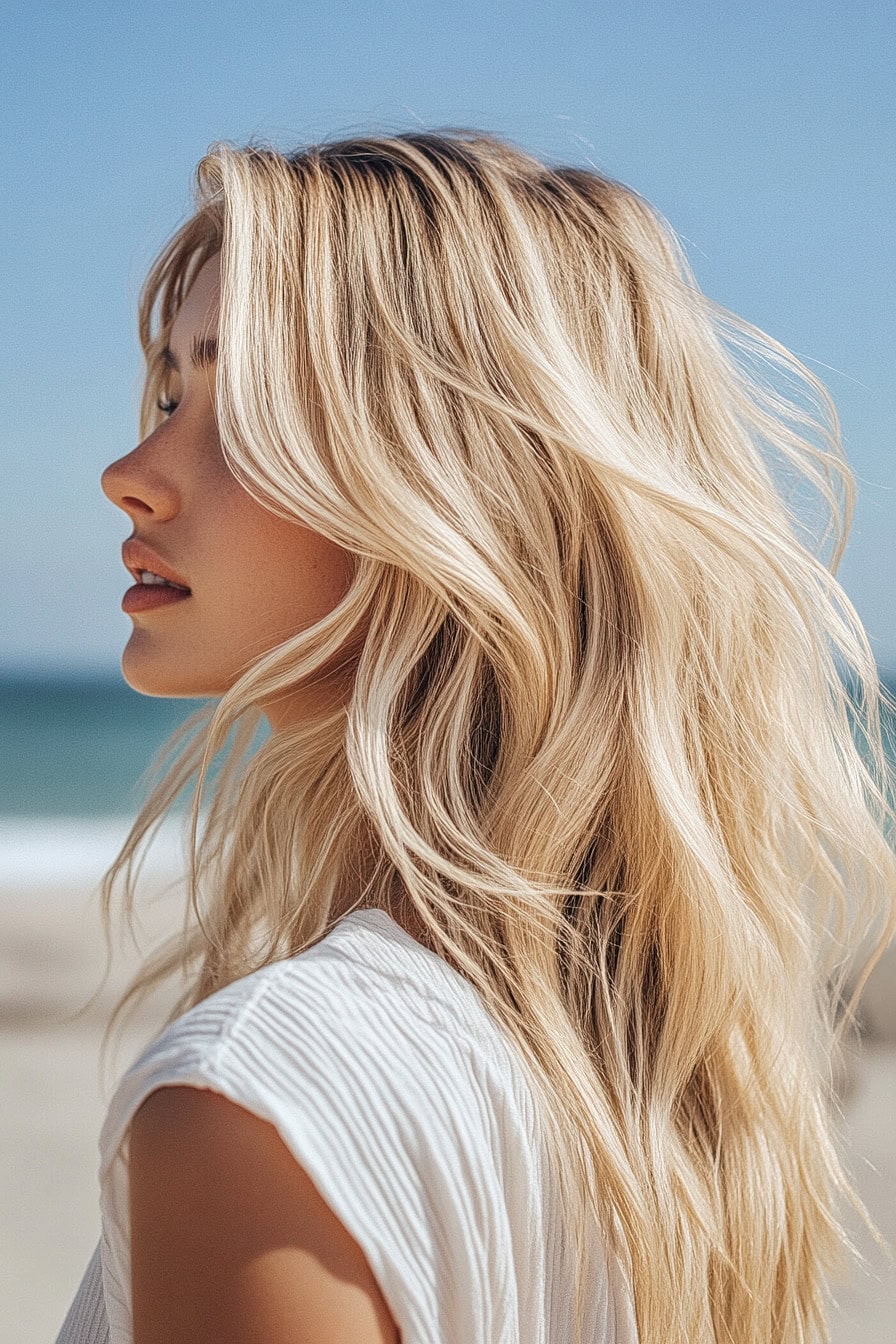 Young Woman with Sunkissed Hair