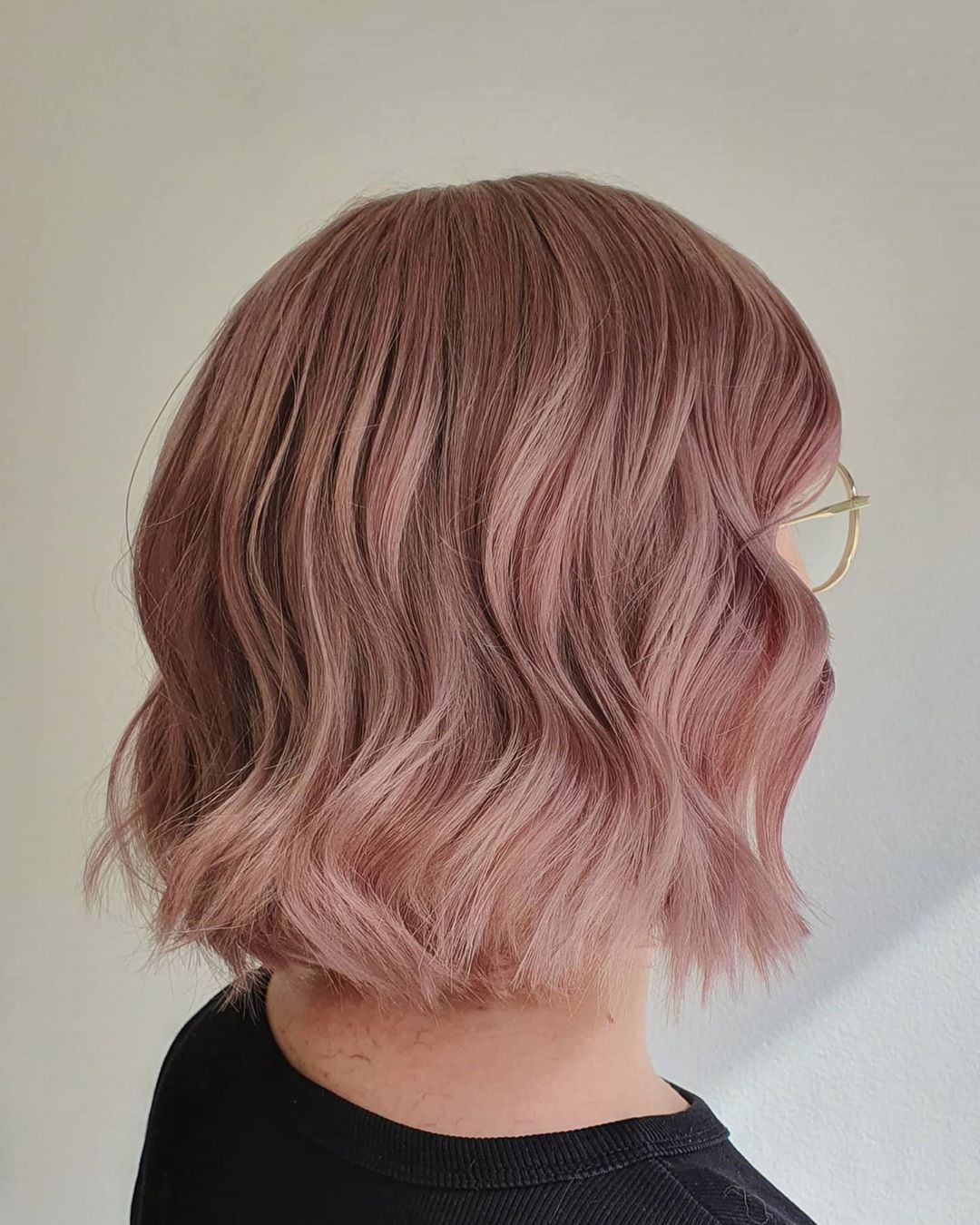 Blush colored bob