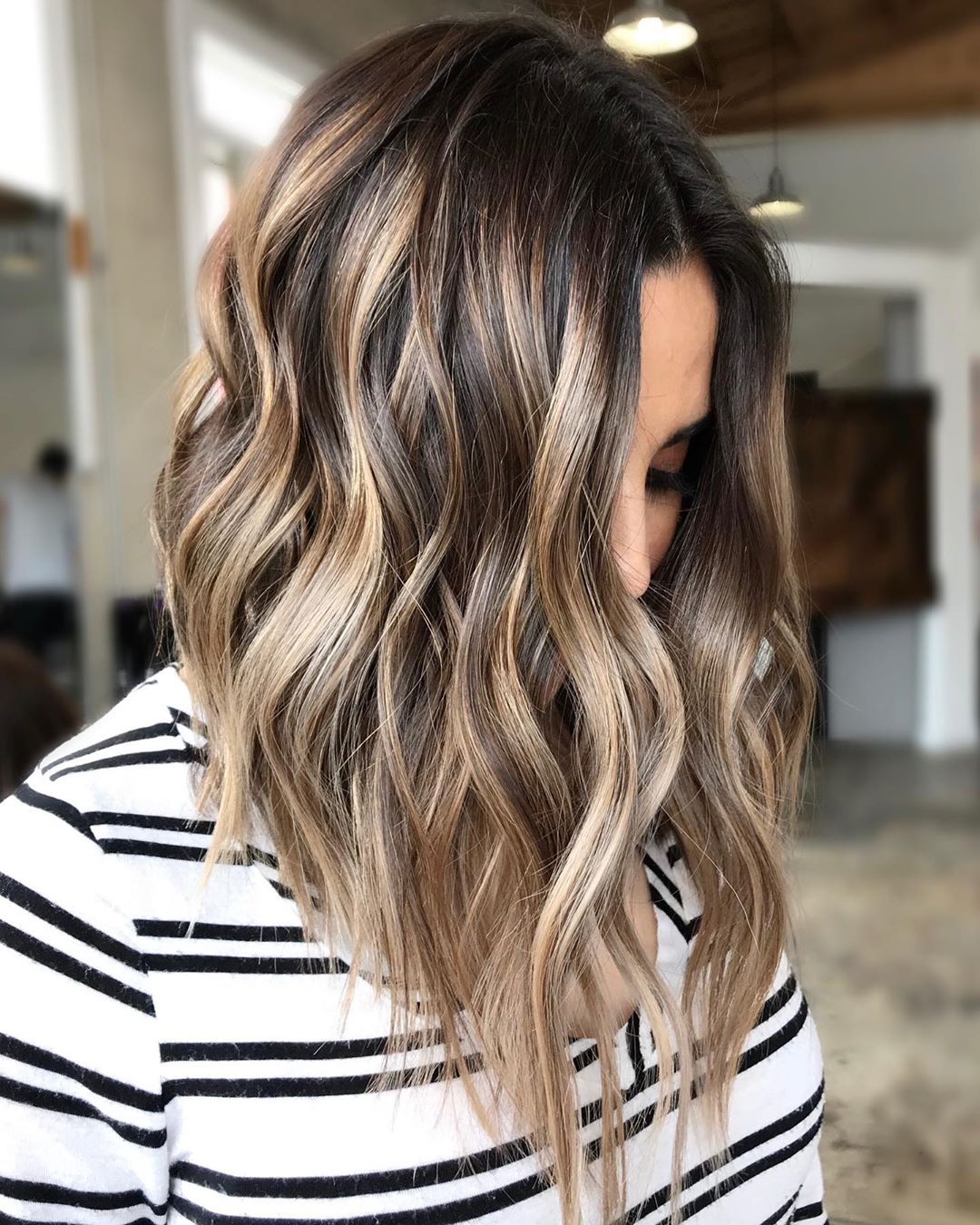 Short hair with beach waves