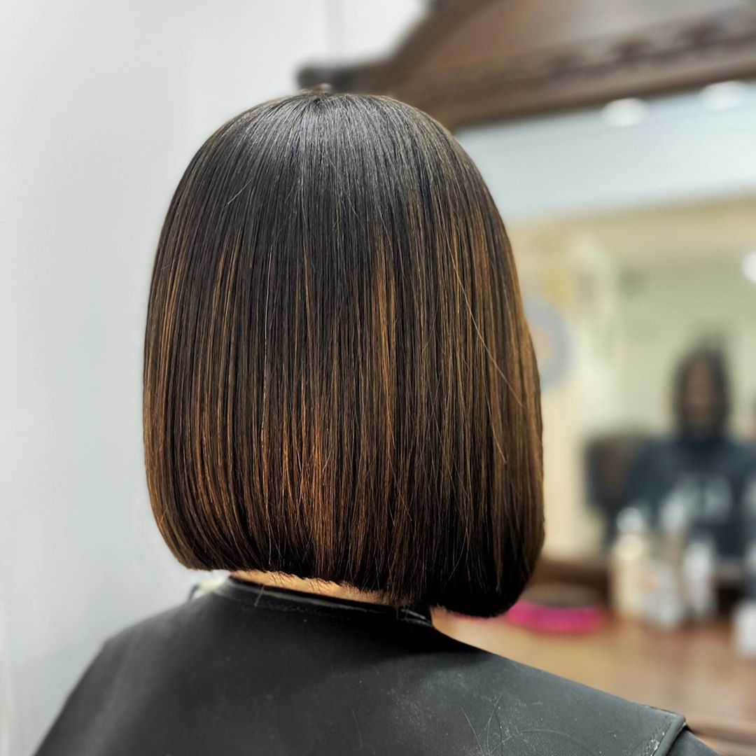 Sleek and professional bob