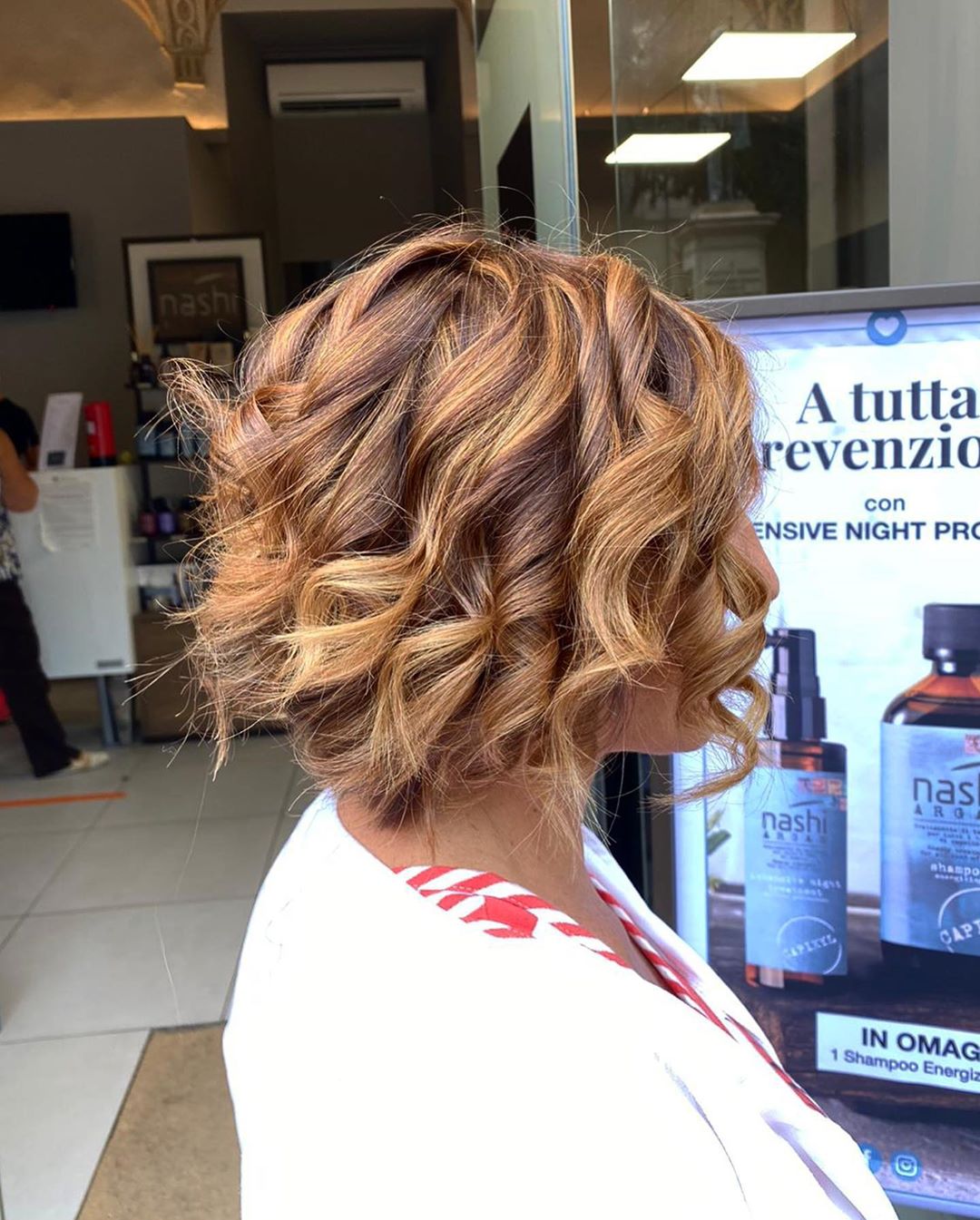 Caramel colored curls