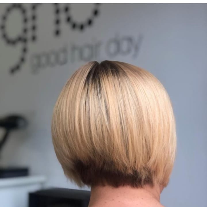 Bob with a short back