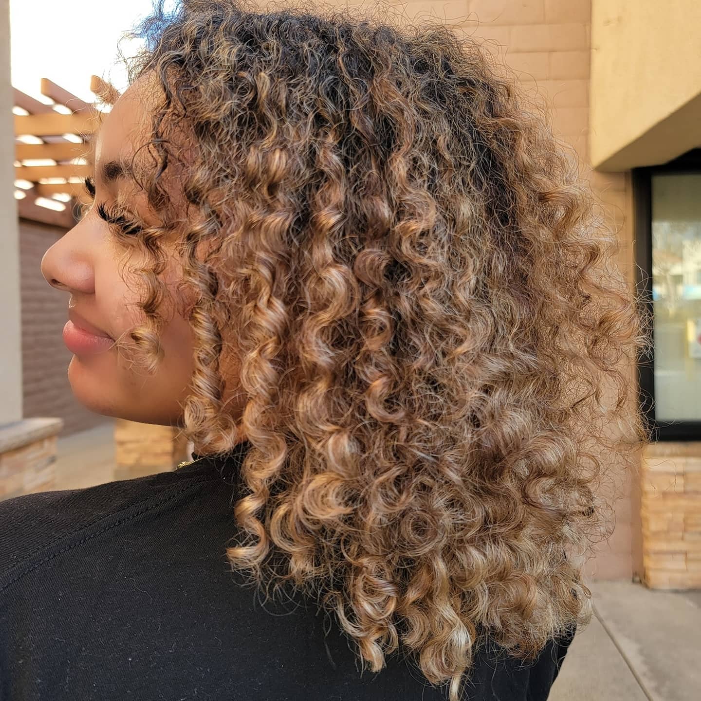 Curly Brown & Blonde Deva Hair