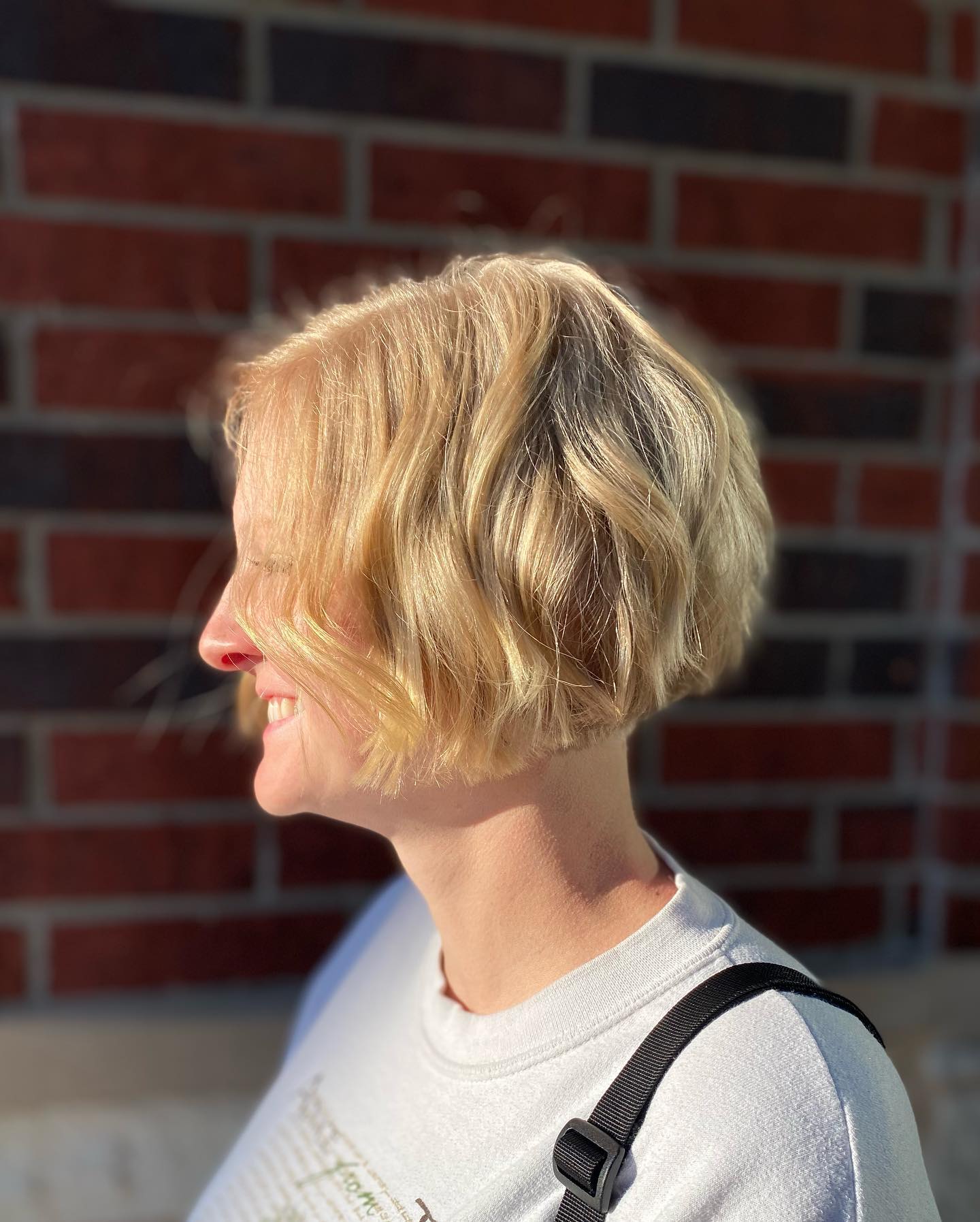 Bright yellow-blonde bixie