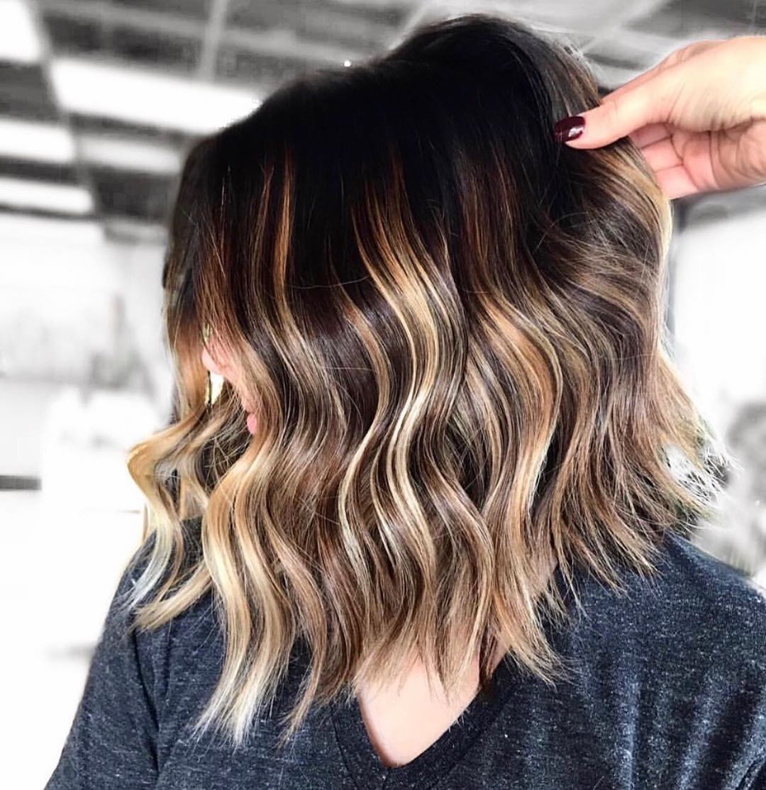 Short hair with balayage