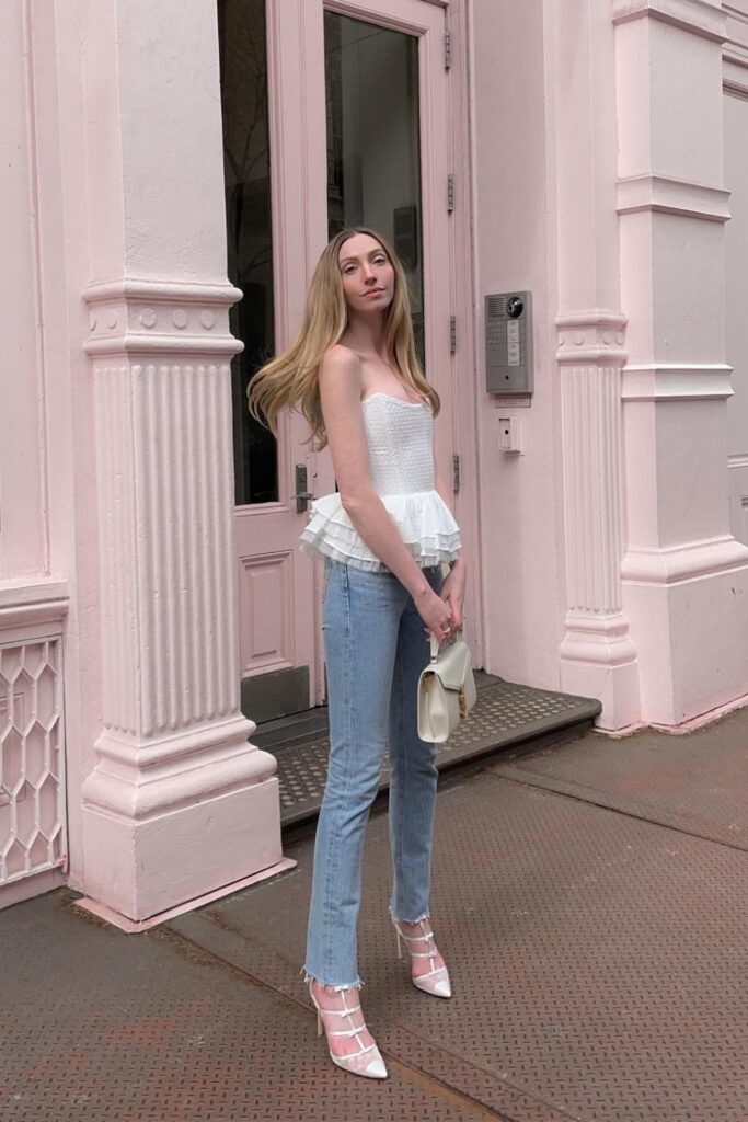 Fancy Blouse and Jeans