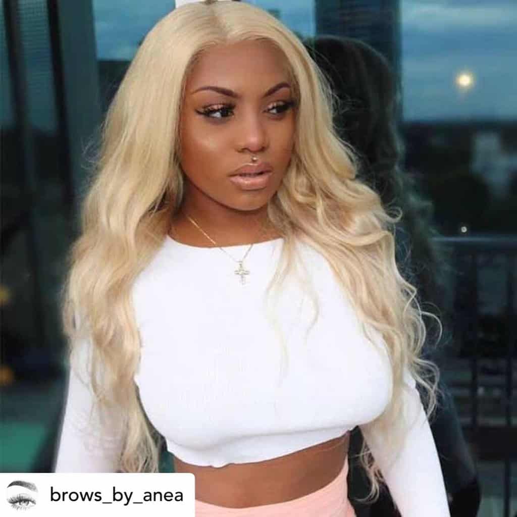 Instagram baddie with a Brazilian body wave.