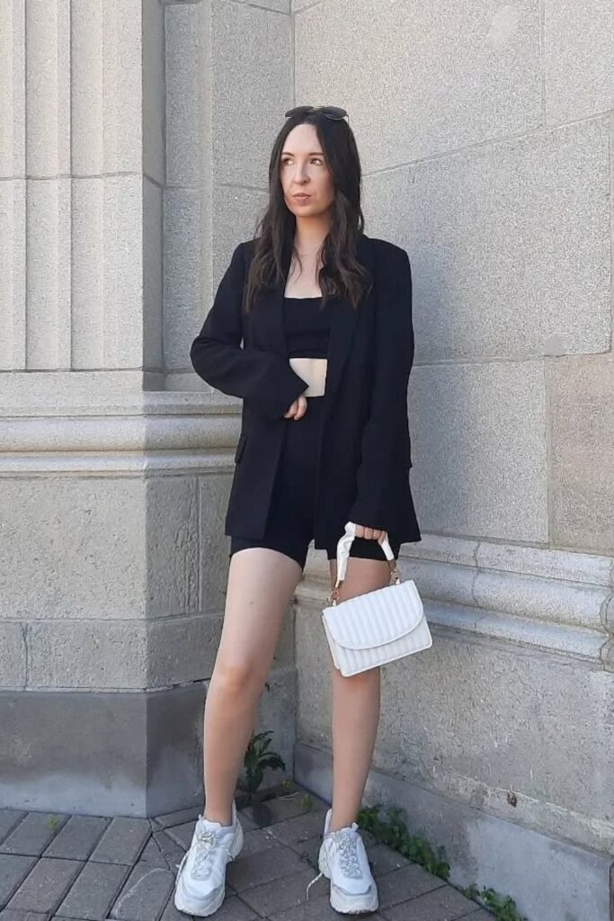 Oversized Blazer and Chunky Sneakers