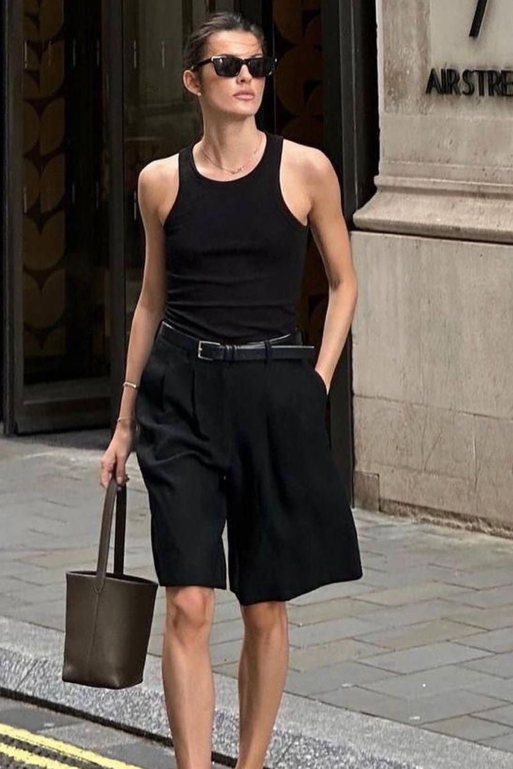 Black Tank and Wide-Leg Culottes