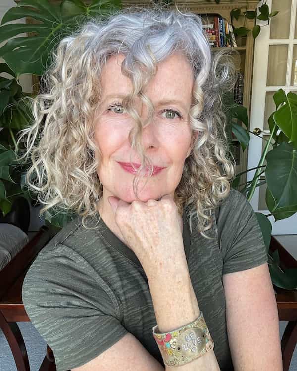 blonde-and-gray-curly-hair Blonde and Gray Curly Hair