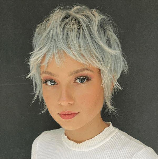 Blonde Bixie Haircut