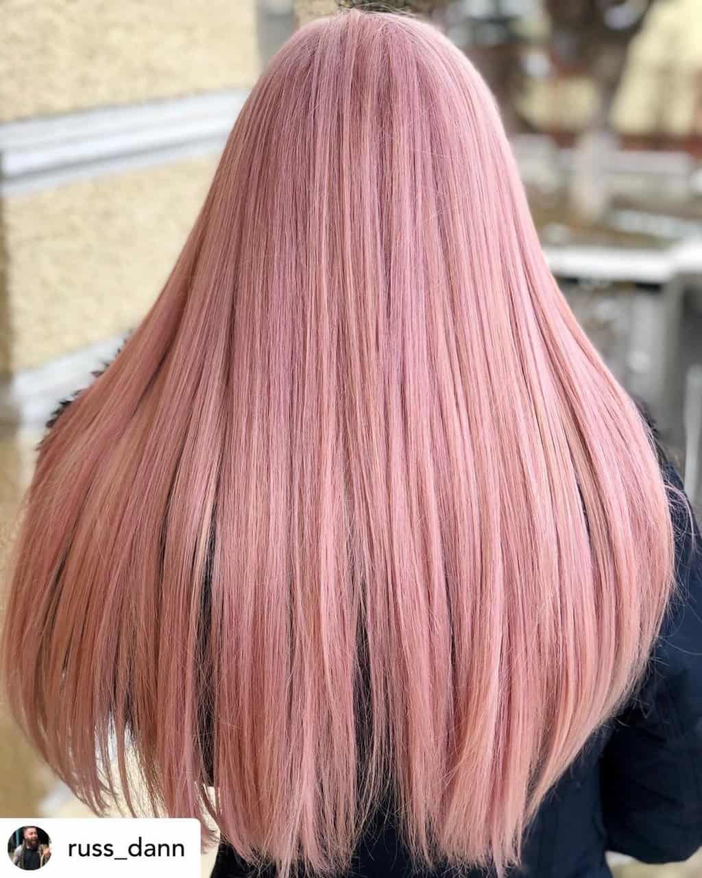 blonde-hair-color-13 Rosé hair color / Rose gold hair color.