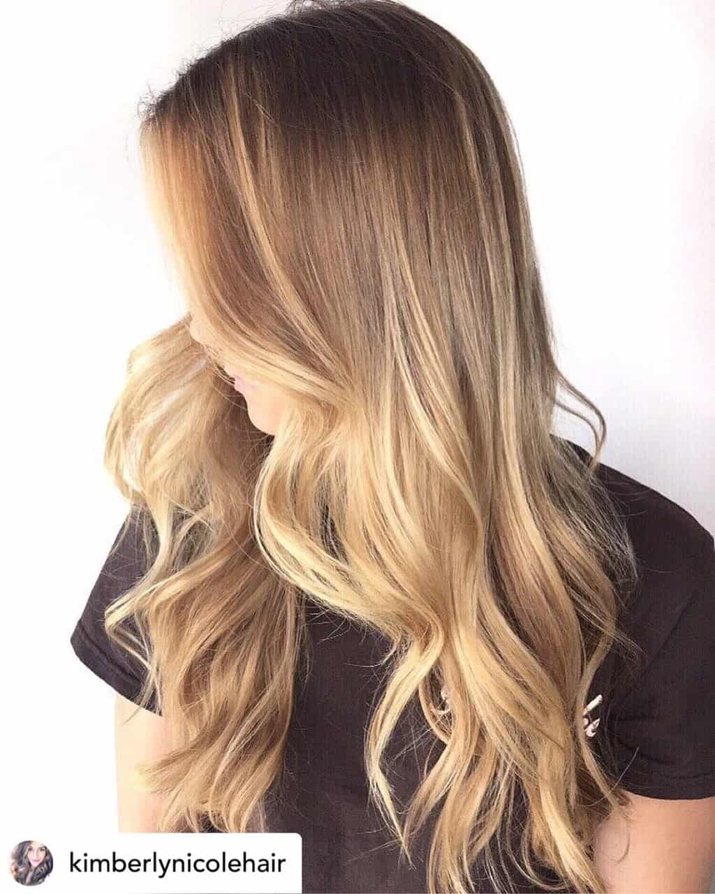 blonde-hair-color-16 Buttery blonde hair color.