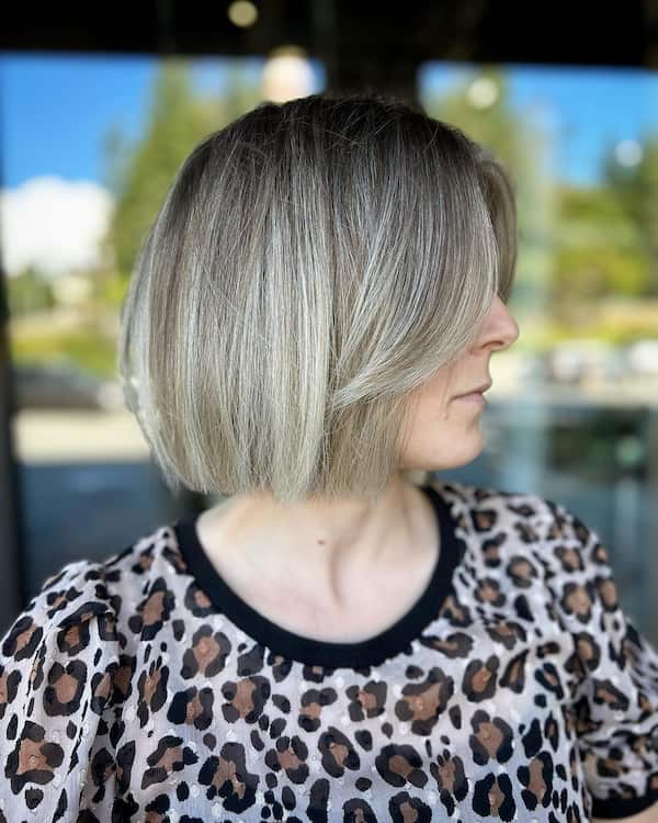 Bob with Curtain Bangs