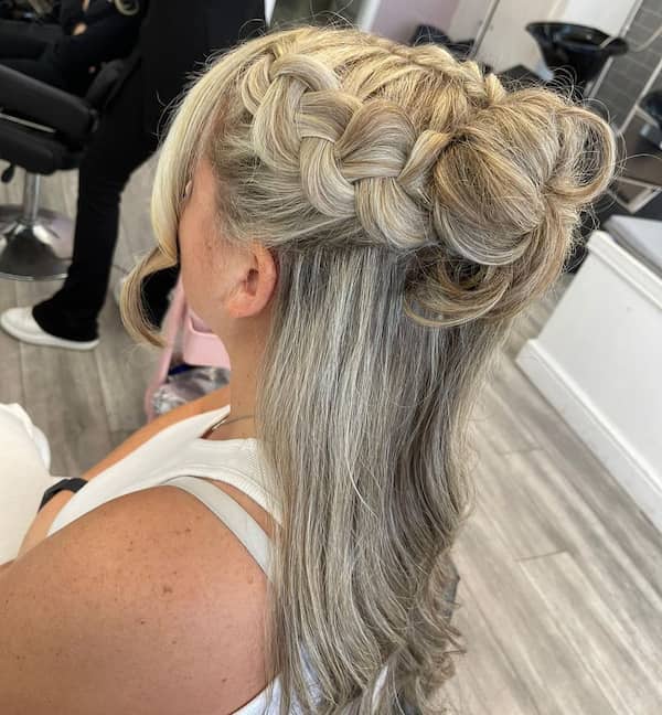 Braided Half Up Half Down Hair