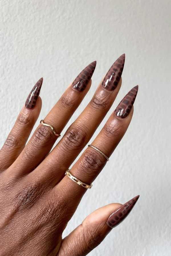 Cherry Mocha Animal Print