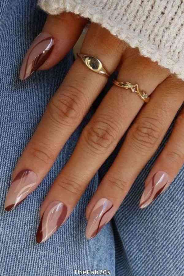 Cherry Mocha Striped Elegance