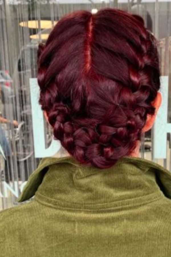 Cherry Wine Formal Braids