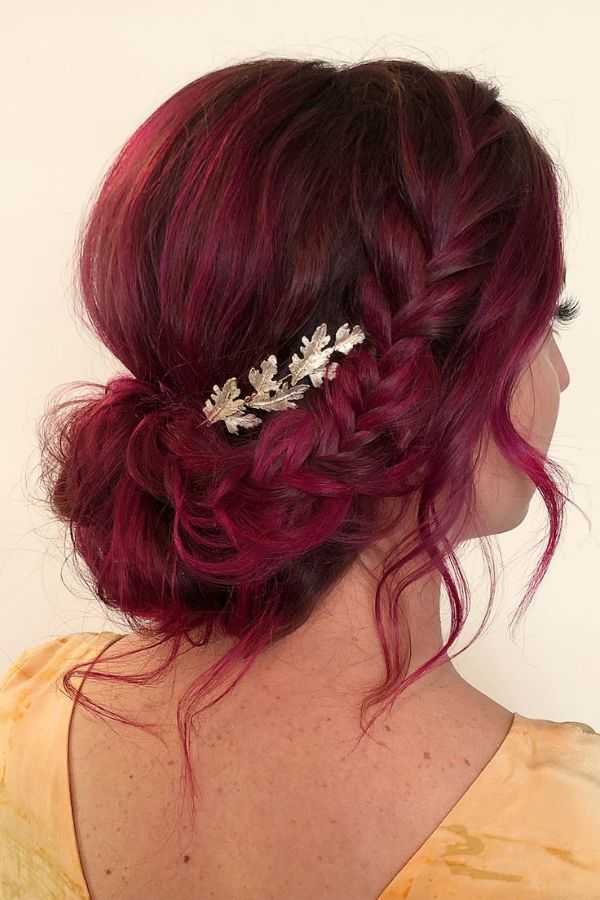 Cherry Wine Low Bun