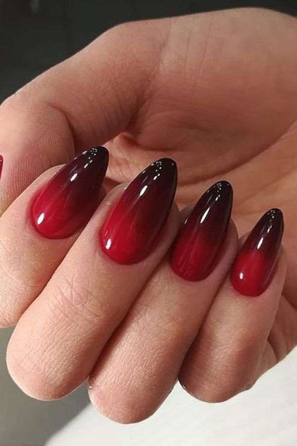cherry-wine-ombre-tips Cherry Wine Ombré Tips