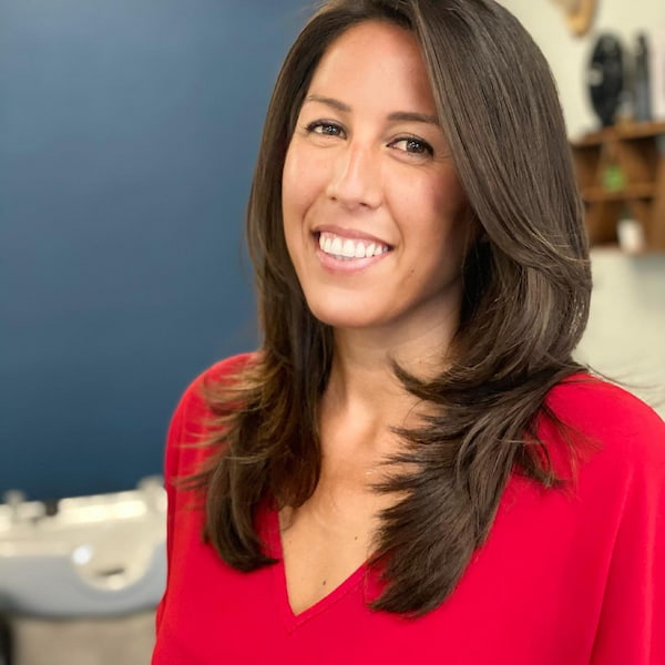 Chic Medium Length Haircut with Layers