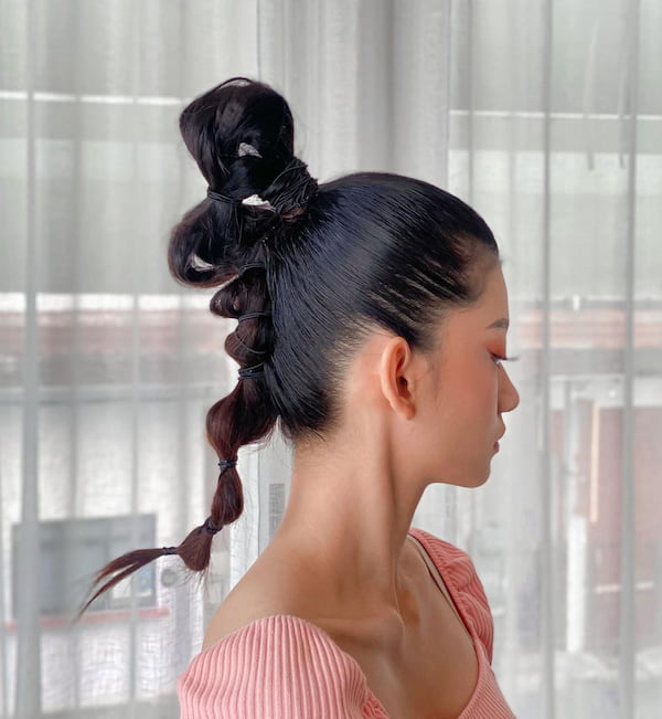 chinese-high-ponytail-updo Chinese High Ponytail Updo