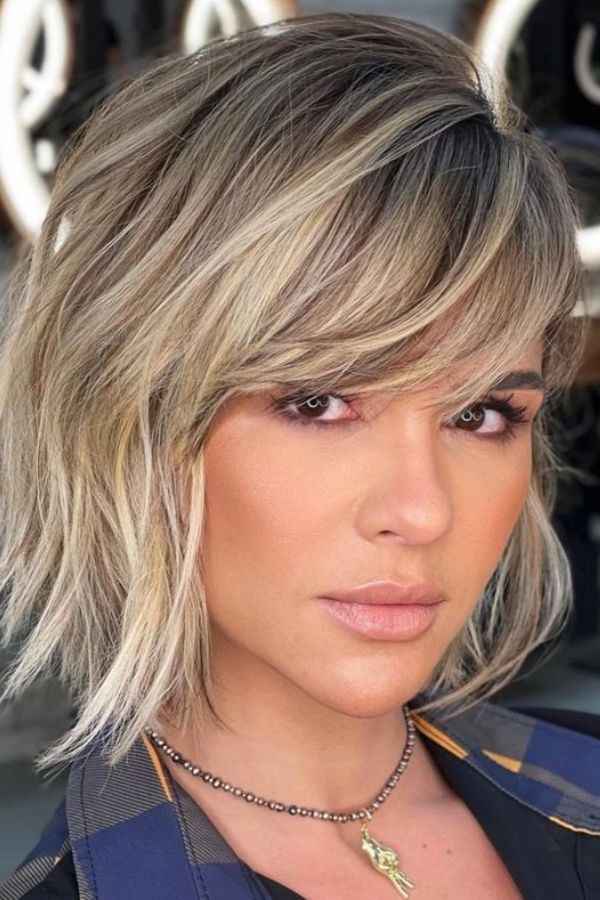 Choppy Layers with Side Bangs