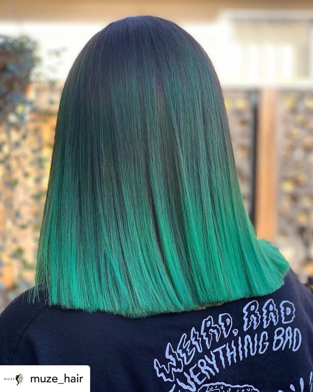 Dark green ombre is perfect for Christmas!