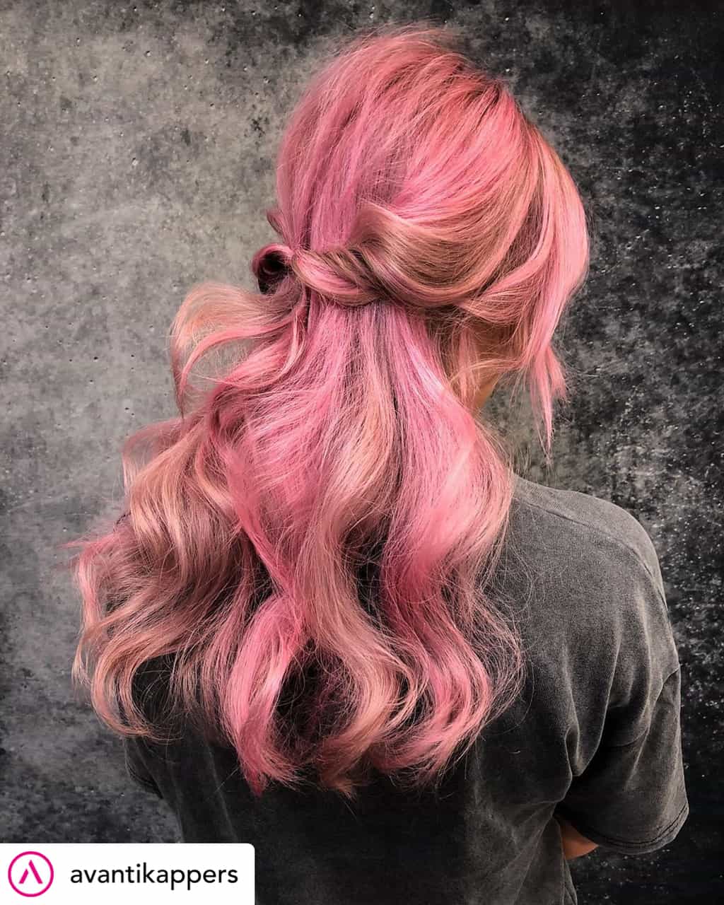 Rose gold hair is perfect for Christmas!