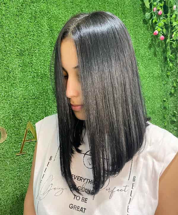 Classic Black Lob with Curved Ends