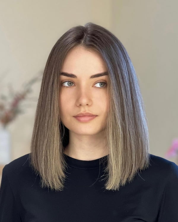 Classic Bleached Long Bob