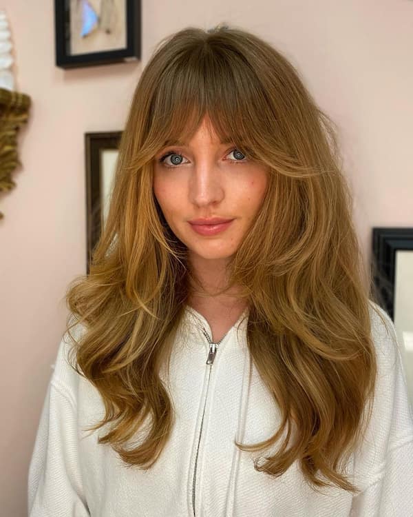 classic-full-mid-length-haircut-with-layers-and-bangs Classic Full Mid-Length Haircut with Layers and Bangs