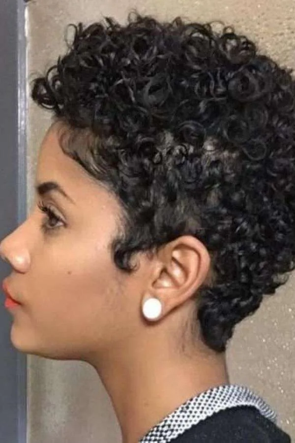 Curly Low Fade