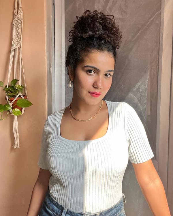 Curly Messy High Bun