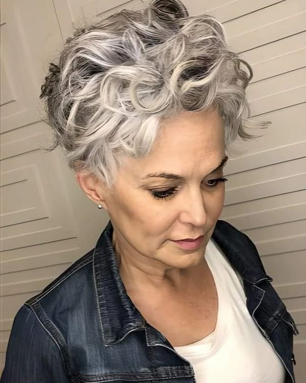 Curly Pixie Haircut