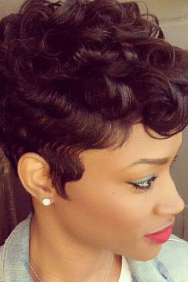 Curly Sideburns with Short Curls