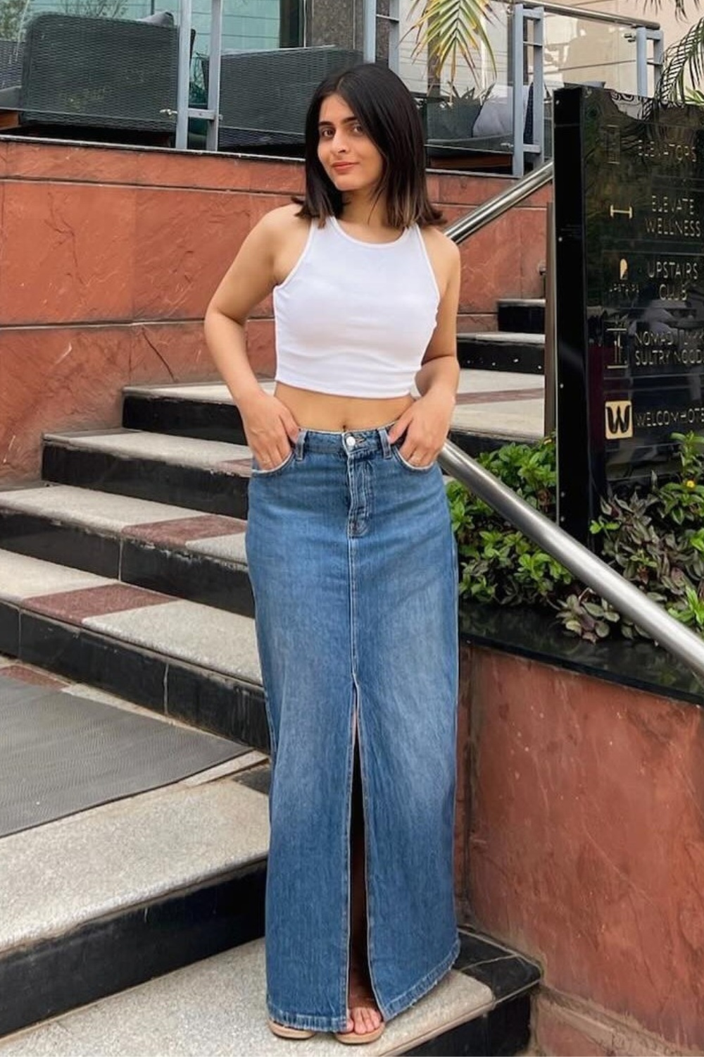 denim-skirt-outfits-6 Summer Casual