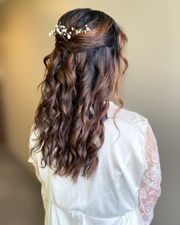 Effortless Whimsical Half Up Half Down Hair