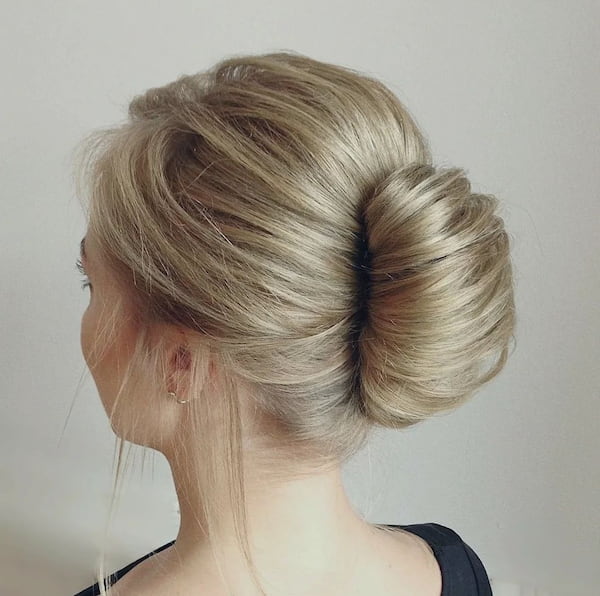 formal-updo-bun-for-long-hair Formal Updo Bun for Long Hair