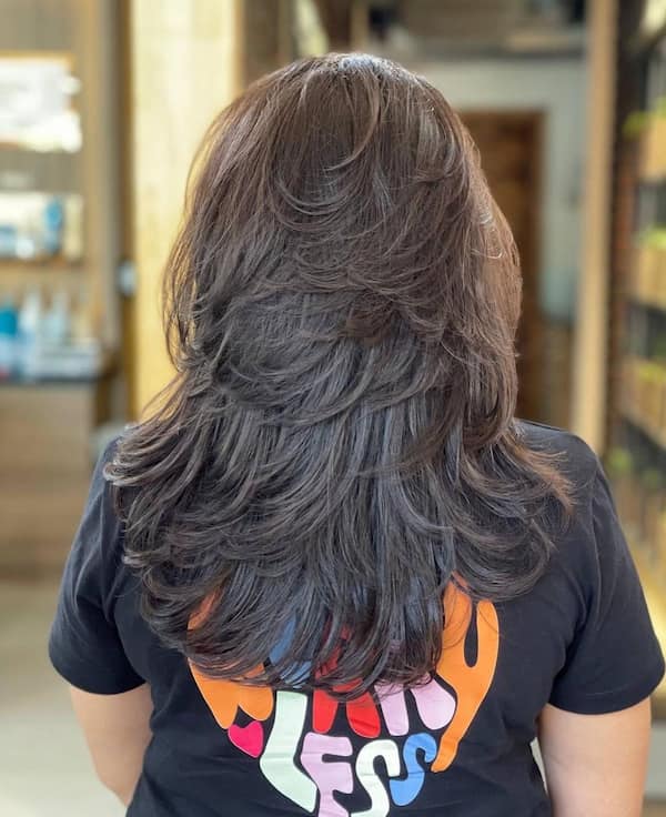 french-balayage-with-layers-and-bangs French Balayage with Layers and Bangs