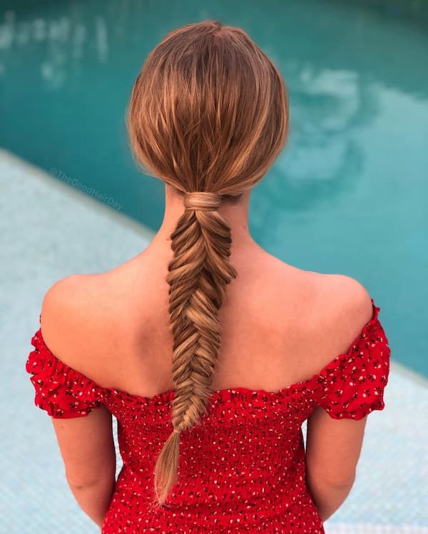 French Fishtail Ponytail