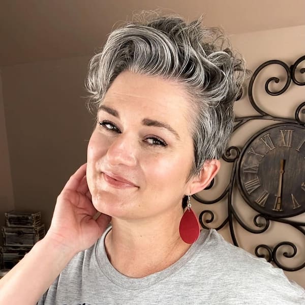 French Wavy Pixie Haircut