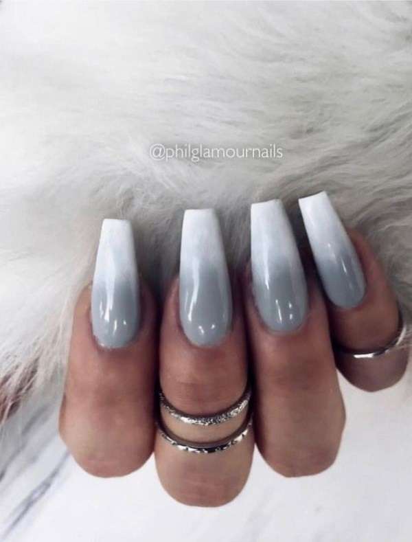 Frosty Gray Ombre