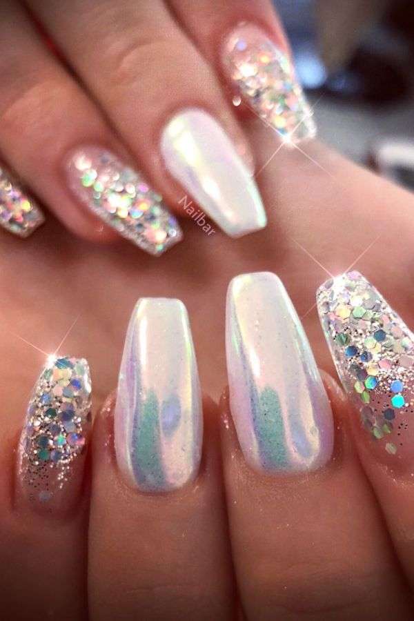 Glitter Glam Birthday Nails