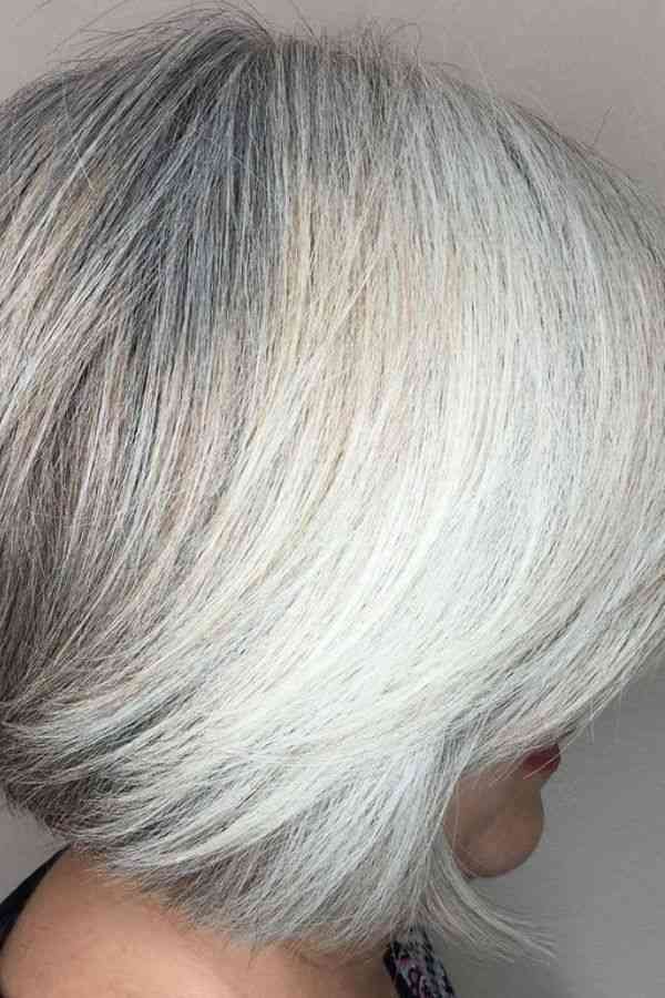 Gray Hair with Highlights