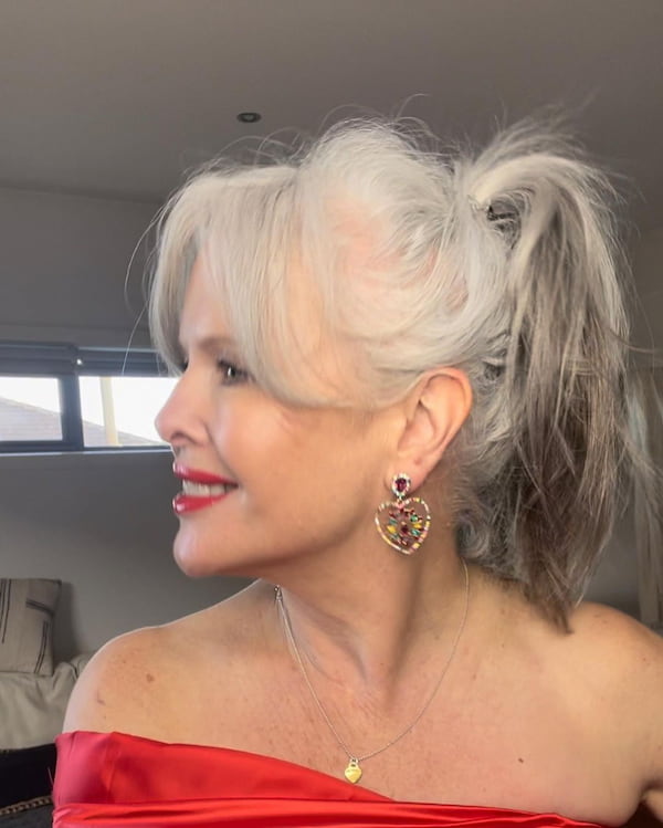 gray-ponytail-with-bangs Gray Ponytail with Bangs