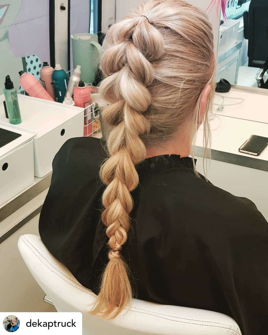 hairstyles-for-work-5 A pull-through braid is the perfect hairstyle for work!