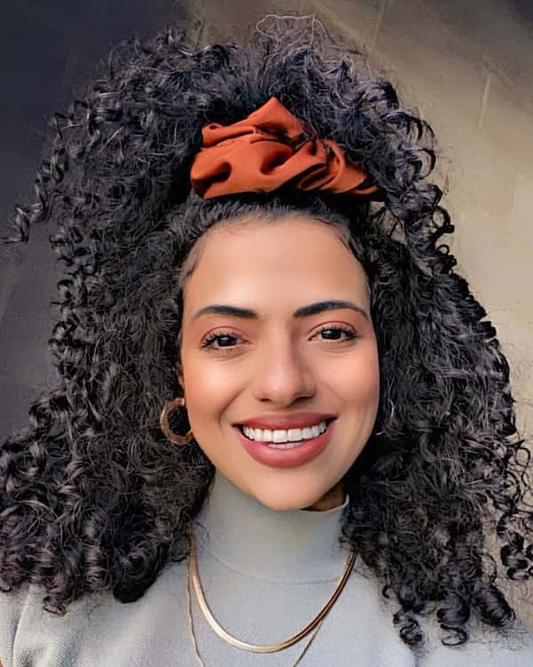 Half Up Half Down Curly Hair