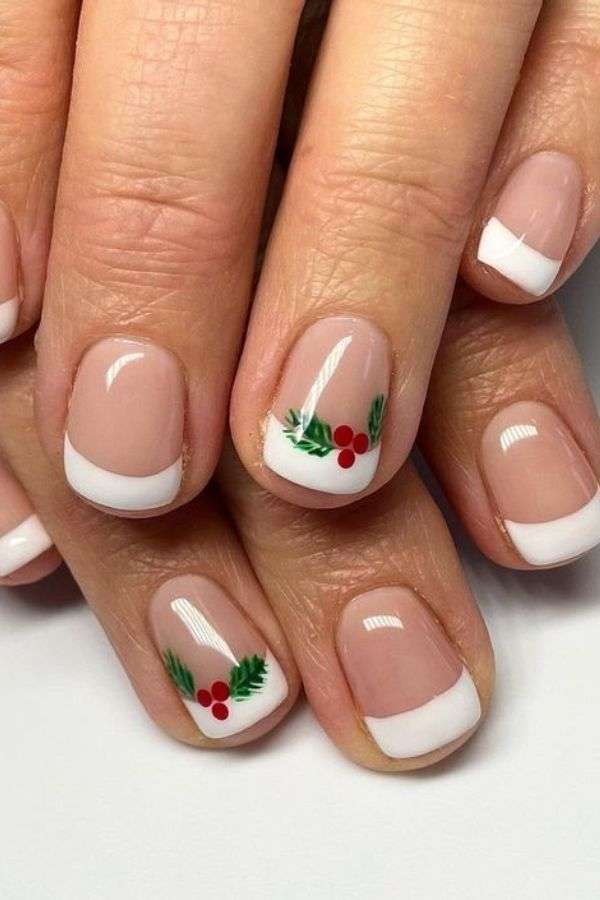 Holly and Berries Nails