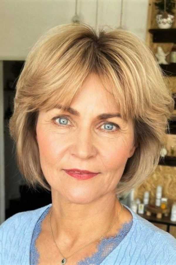 Layered Curtain Bangs